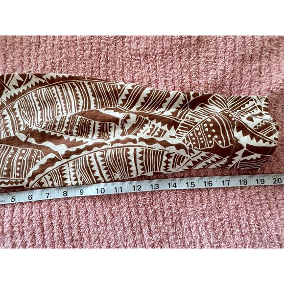 J. McLaughlin 100% Linen Button Front Blouse Shirt Top Size L Casual Work - Picture 6 of 9